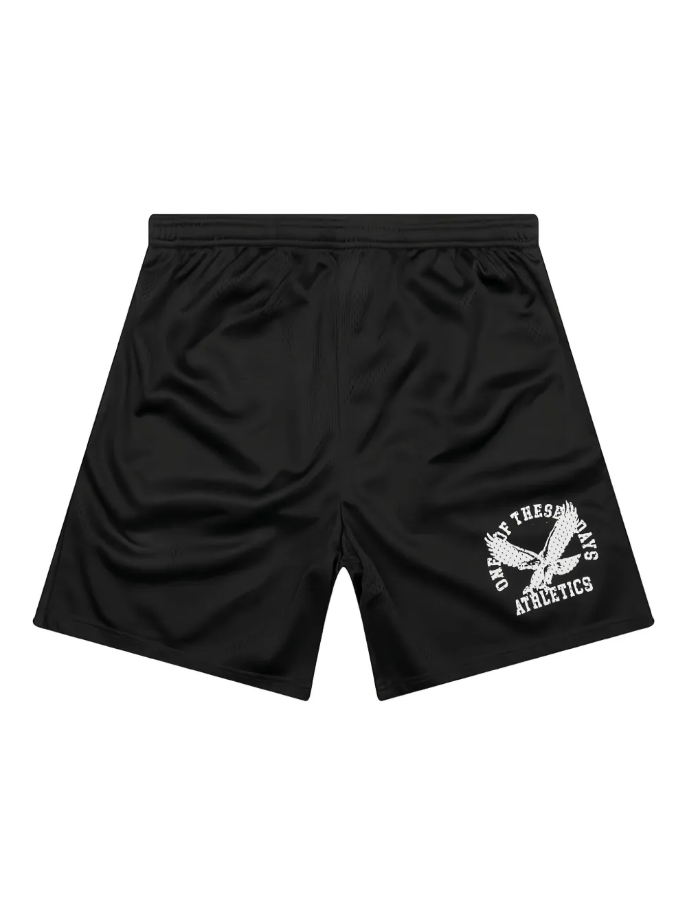 One Of These Days Eagle-logo Mesh Shorts In Black
