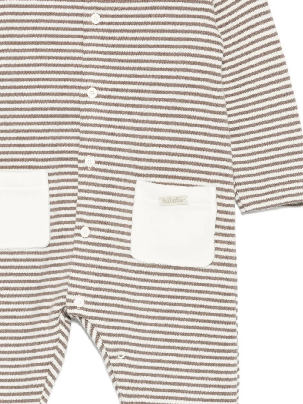 LALALU Gestreepte pyjama Beige