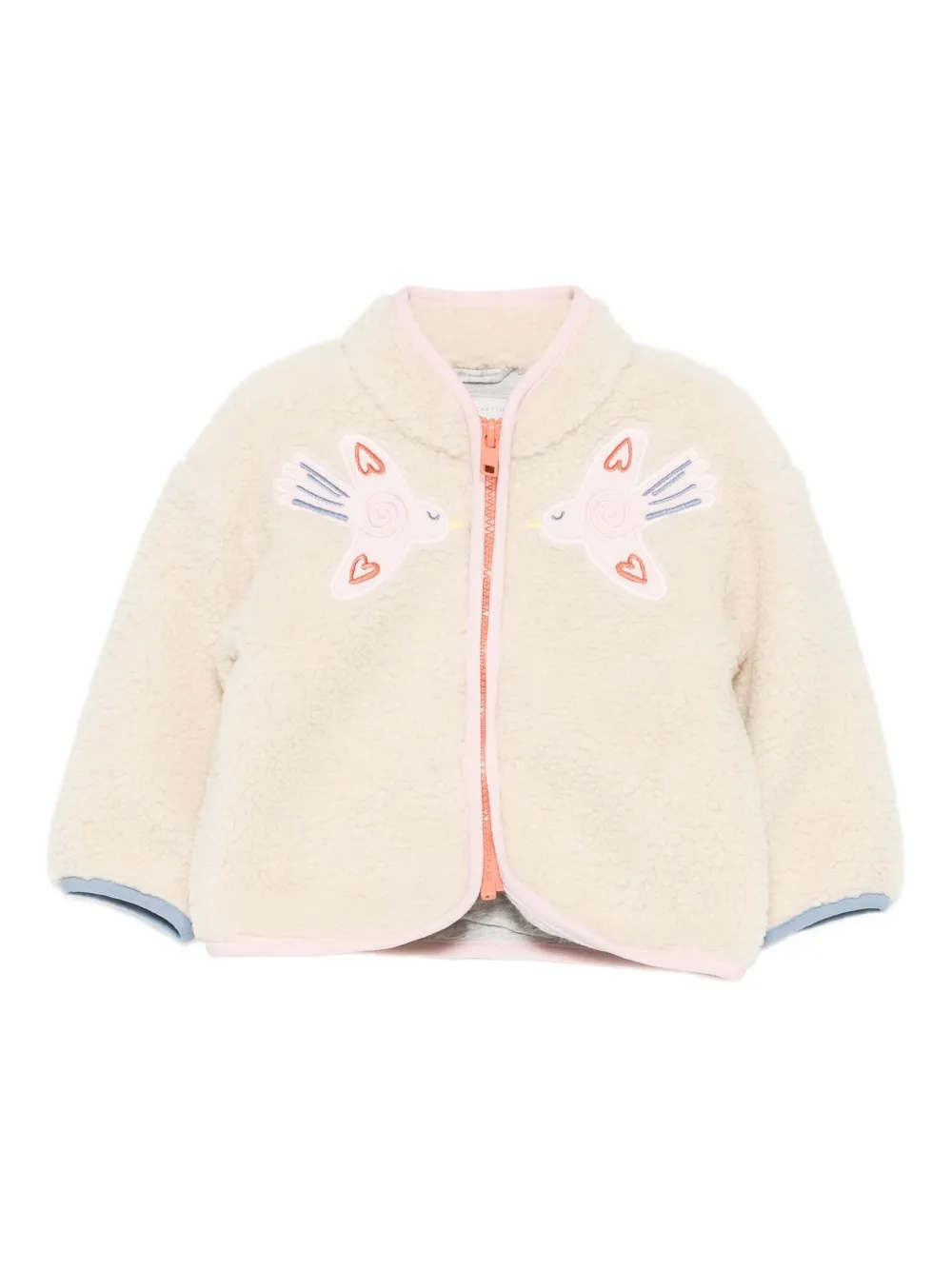 Stella McCartney Kids dove-appliqué zip-up jacket | Neutrals | Image 1