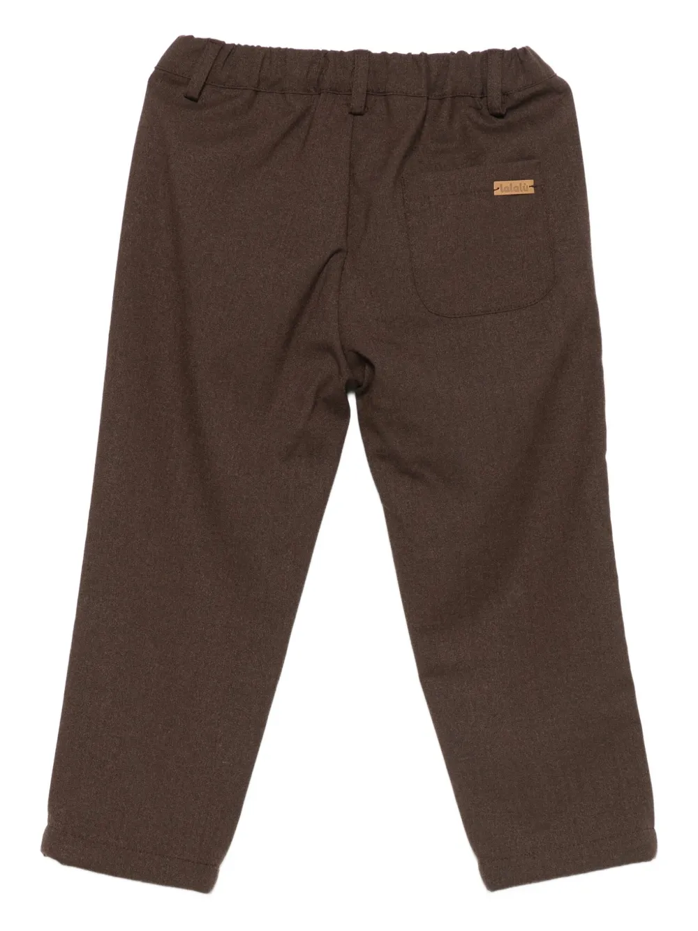 LALALU logo-patch trousers | Boys Casual Trousers | Image 2