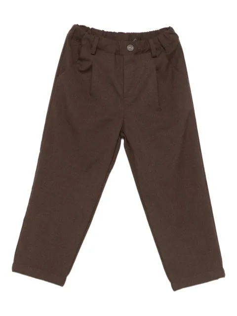 LALALU logo-patch trousers
