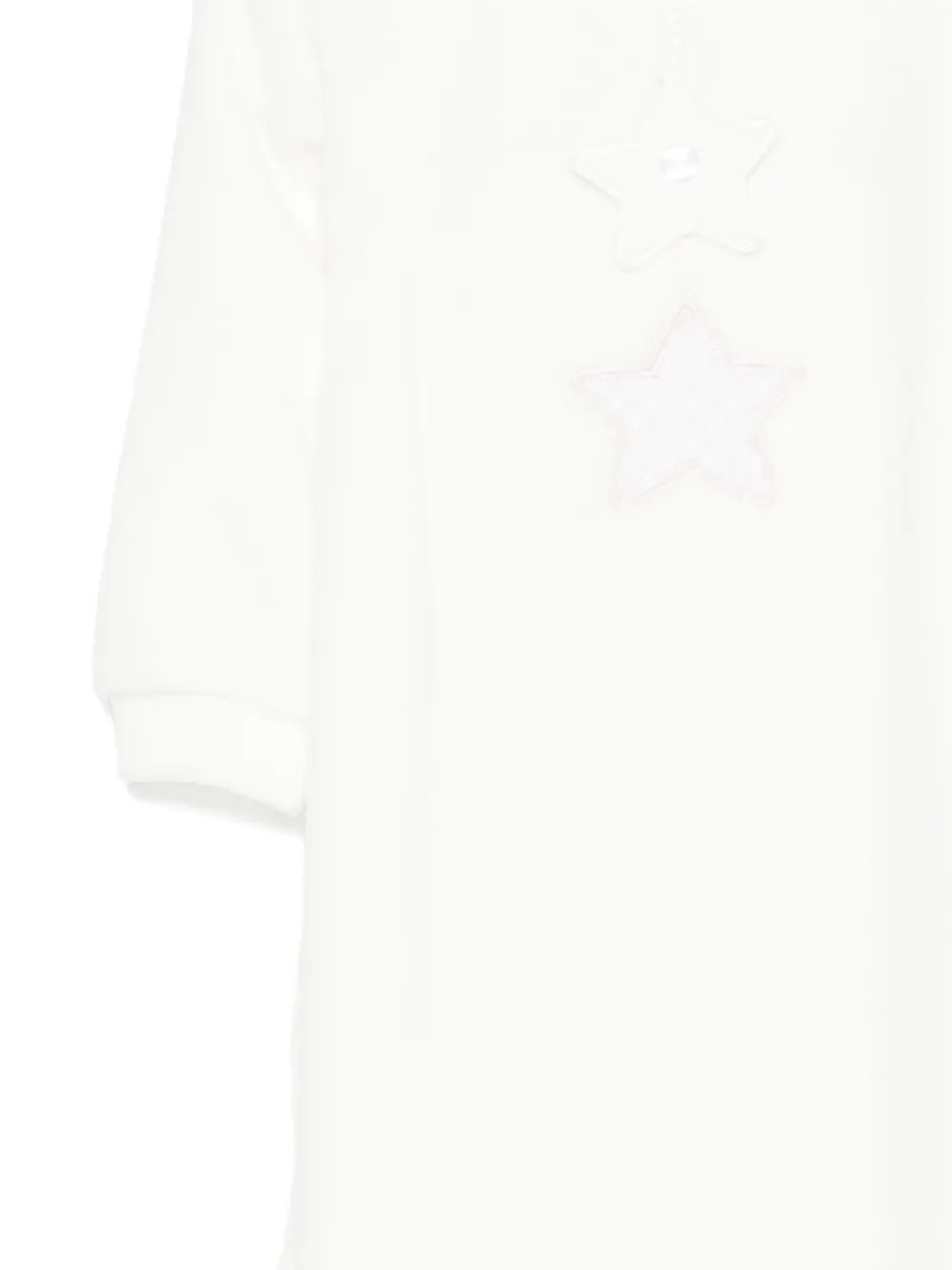 LALALU Romper met ster-applicatie Wit