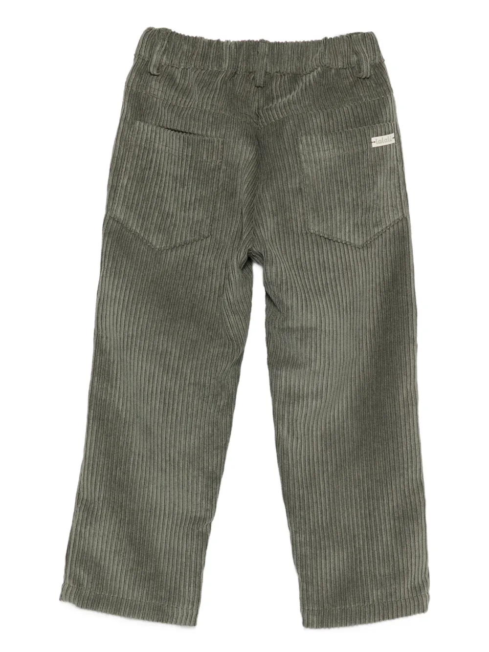 LALALU Ribfluwelen broek Groen