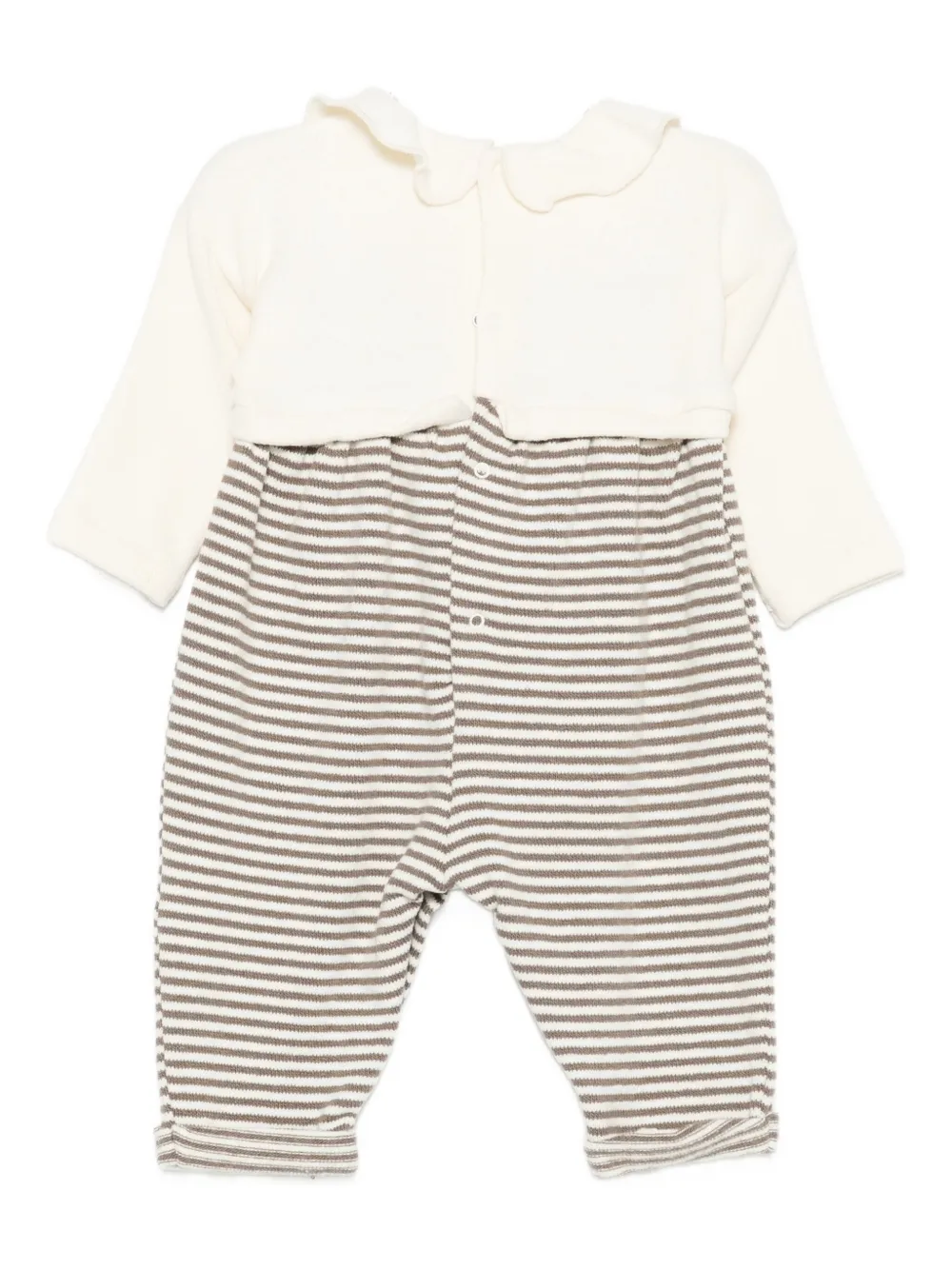 LALALU Gestreepte romper Beige