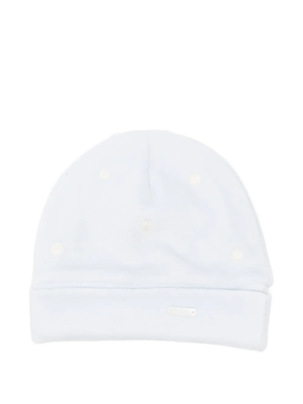 LALALU polka dot-pattern beanie | Blue | Image 1