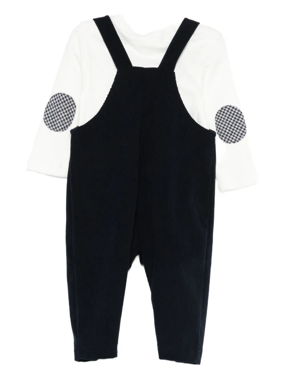 LALALU patch-pocket romper set - Blauw