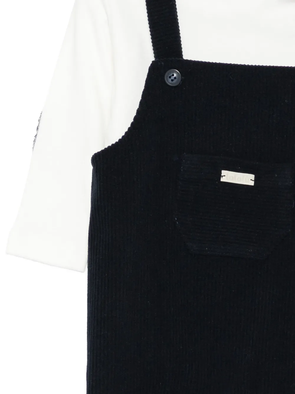 LALALU Romper met opgestikte zak Blauw