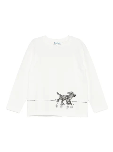 LALALU playera con perro estampado
