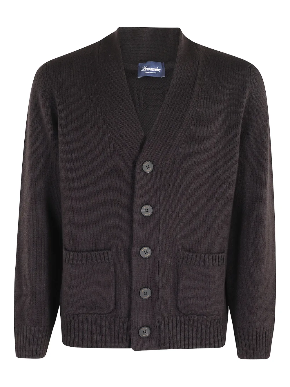 Drumohr buttoned cardigan | Purple | Image 1