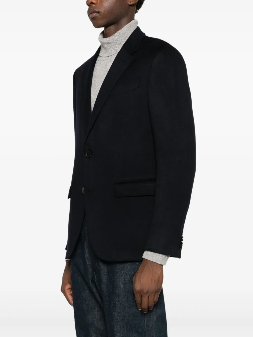 Zegna Kasjmier shirtjack met knopen Blauw