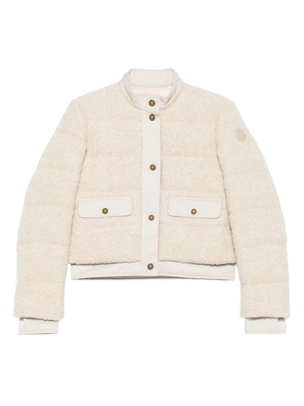 Moncler bouclé down jacket | Neutrals | Image 1