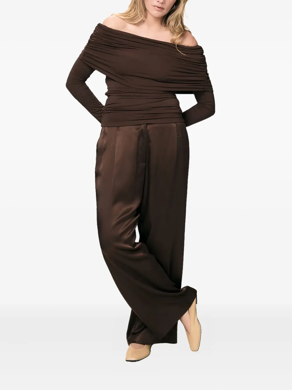 VIVEH satin trousers | Straight-Leg Pants | Image 2