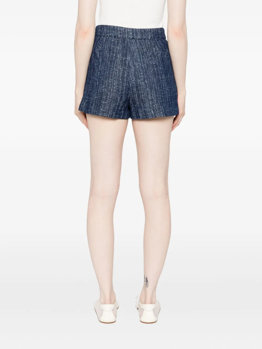 FRAME Tweed shorts Blauw