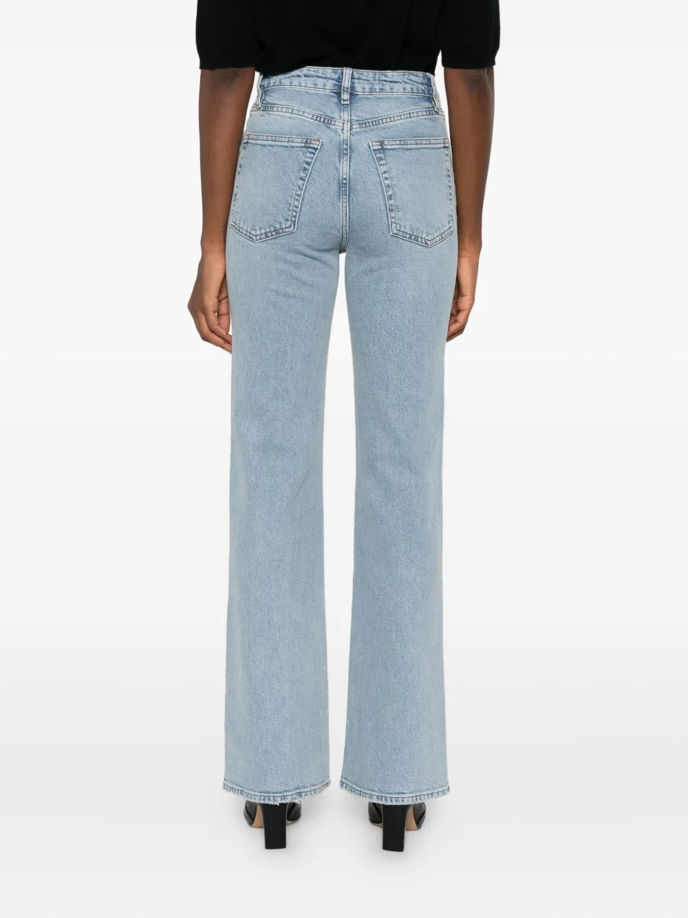Frame The Arrow Bootcut Jeans In Blue