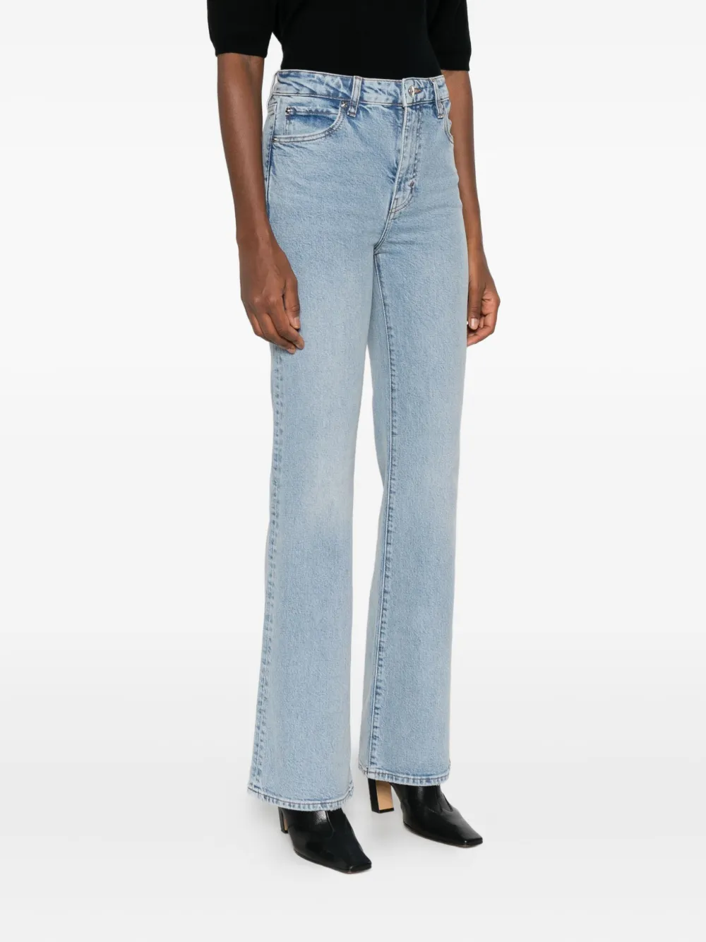 Frame The Arrow Bootcut Jeans In Blue