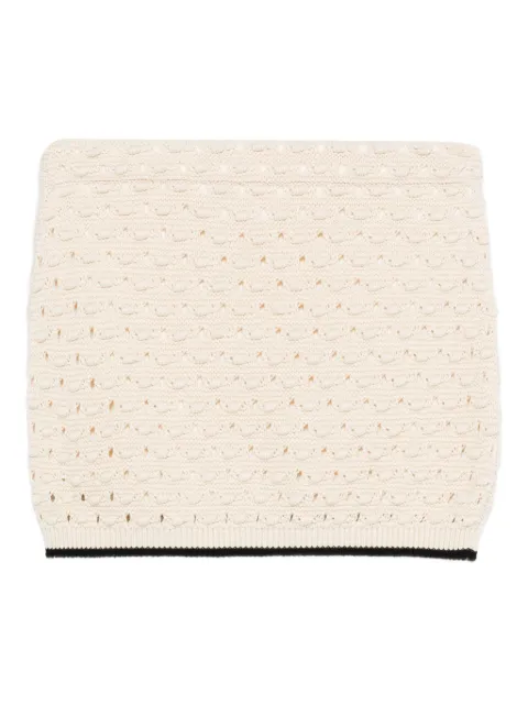 FRAME The Bauble crochet-knit mini skirt