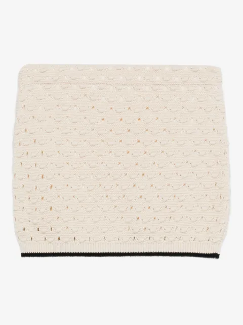 FRAME The Bauble crochet-knit mini skirt
