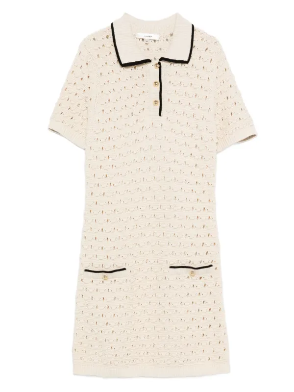 open knit mini dress METALLIC KNIT MINI Dress