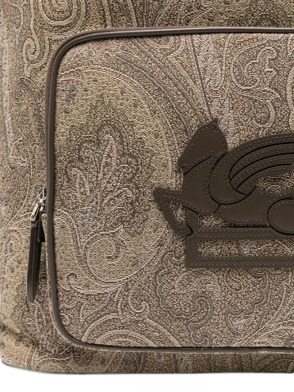 ETRO Rugzak met paisley-print Bruin