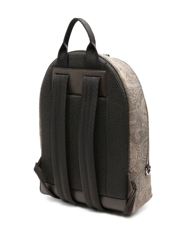 ETRO paisley-print logo-appliqué Backpack | Brown | FARFETCH display picture 2