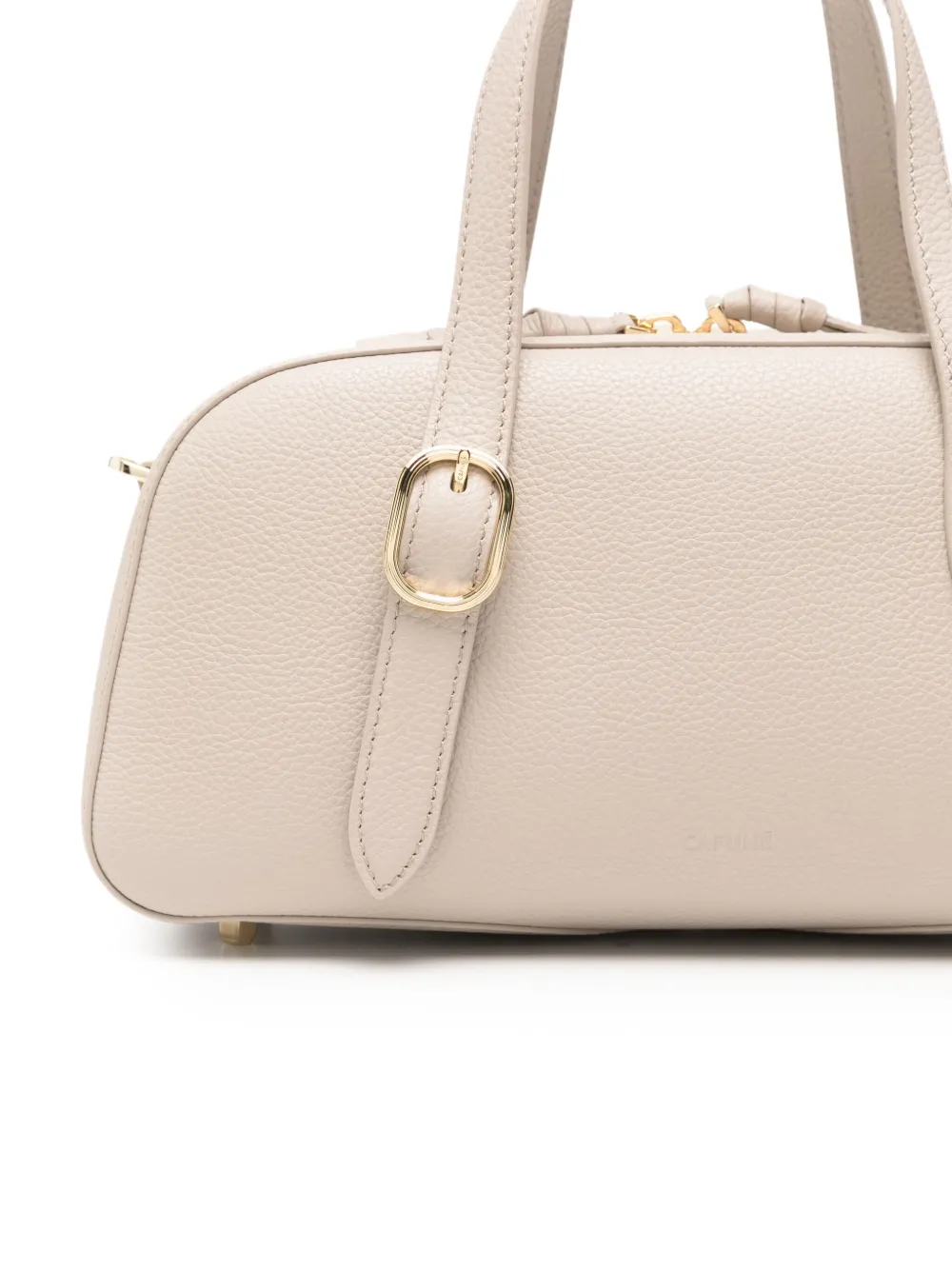 Cafuné Small Asra Boston Handle Bag In Neutral