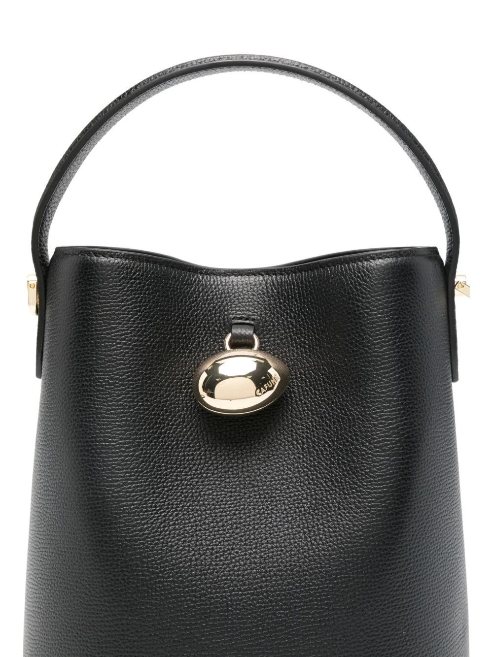 Cafuné Egg Bucket Bag In Black
