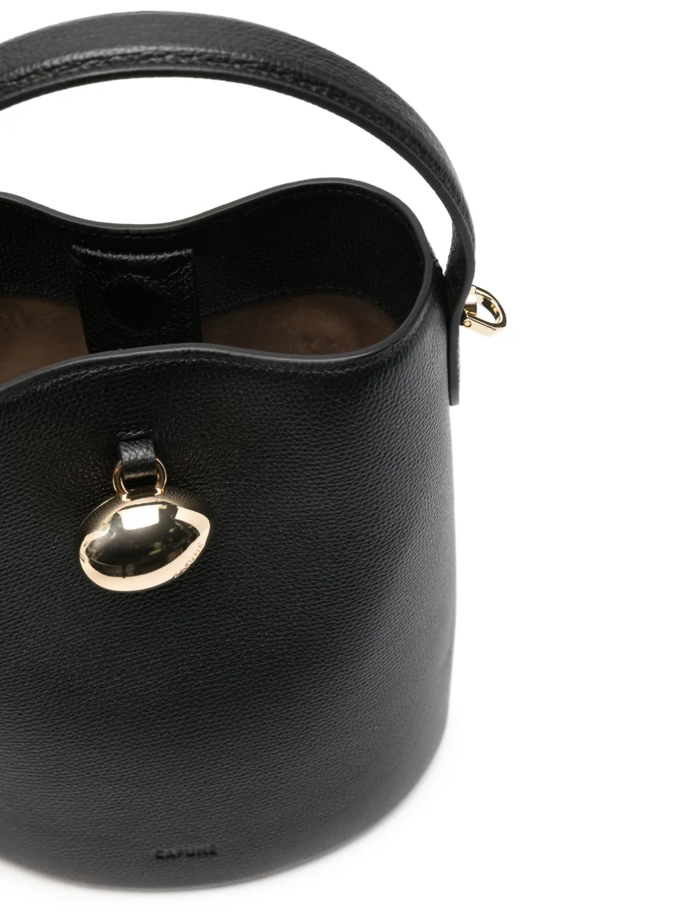 Cafuné Egg Bucket Bag In Black