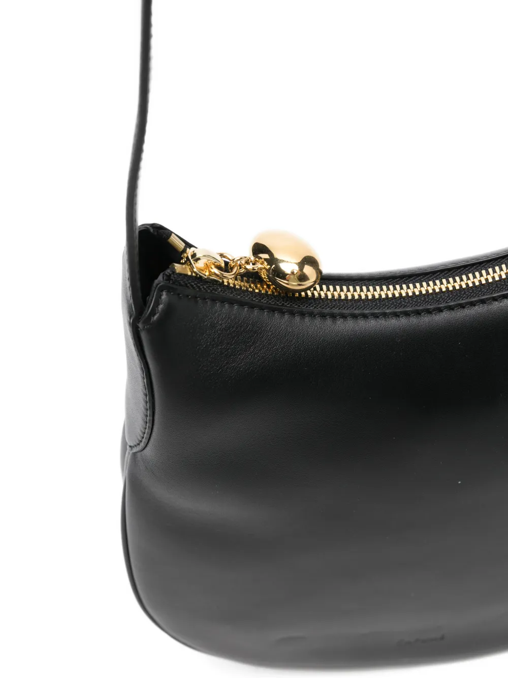 Cafuné Lune Zip Shoulder Bag In Black