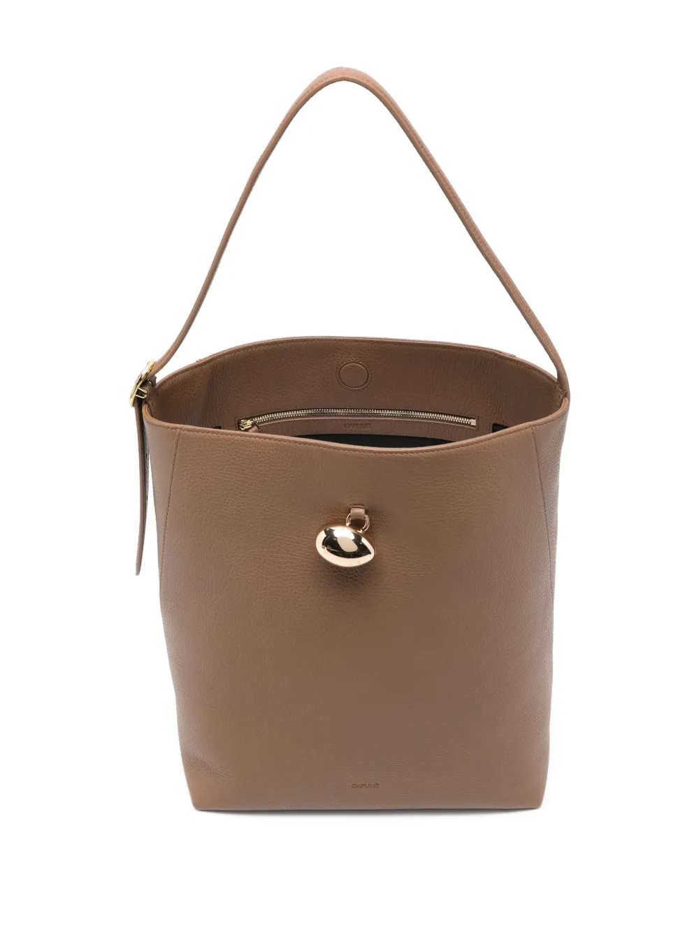 Cafuné Drop Bucket Bag In Brown