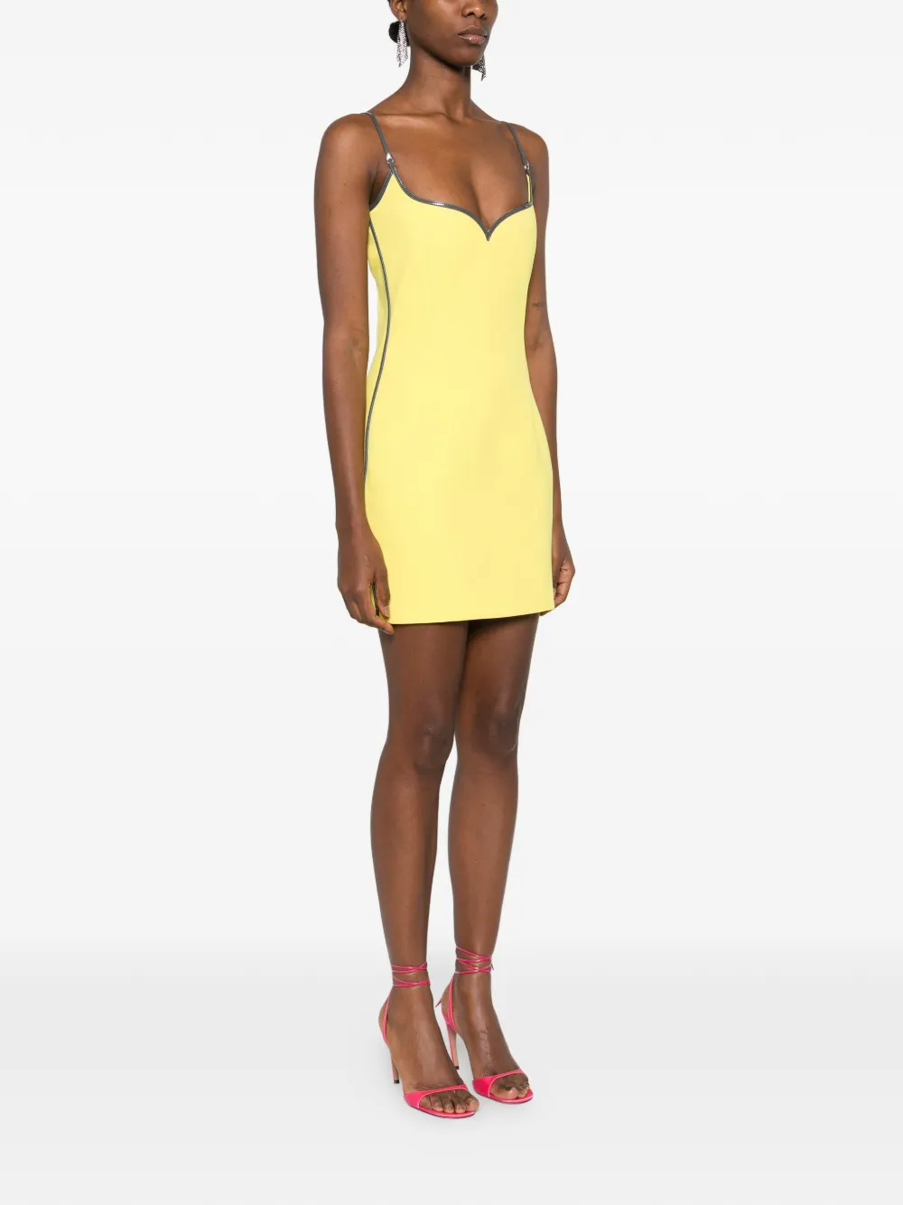  Paris Georgia Heart Mini Dress - Yellow 