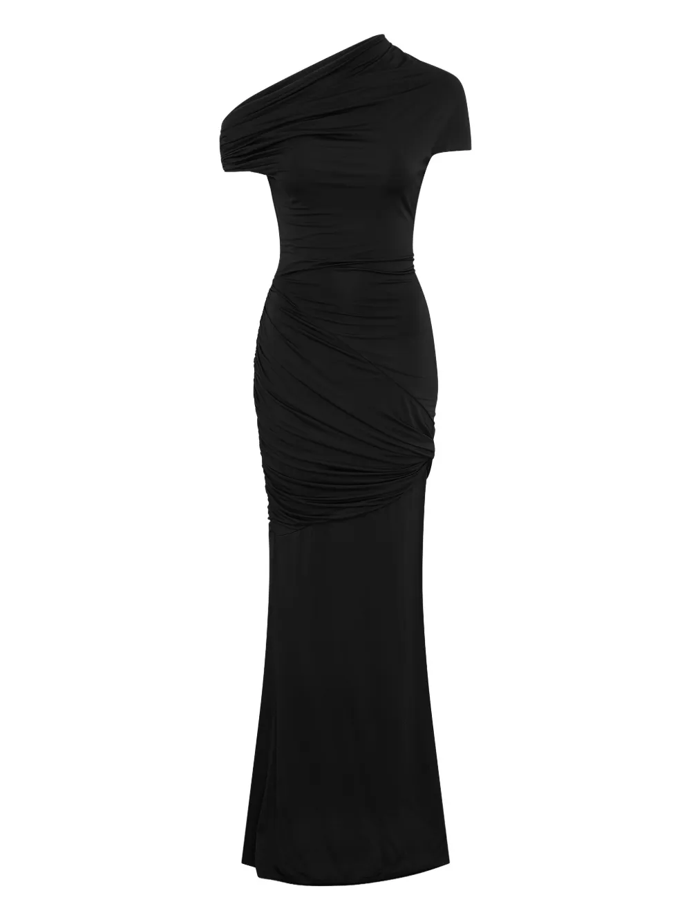 Paris Georgia Pascal one-shoulder maxi dress - Black
