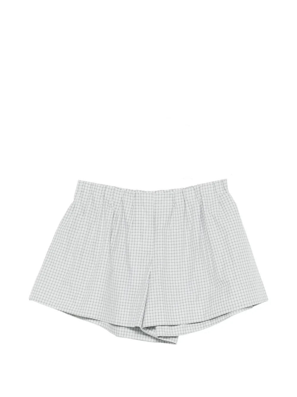 Brandon Maxwell checked shorts - Grigio