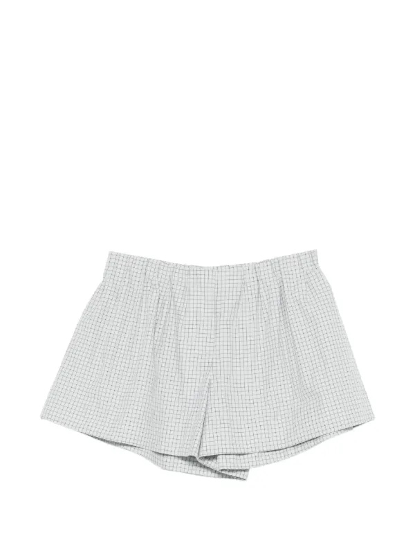 Brandon Maxwell Lennon Shorts in Grey