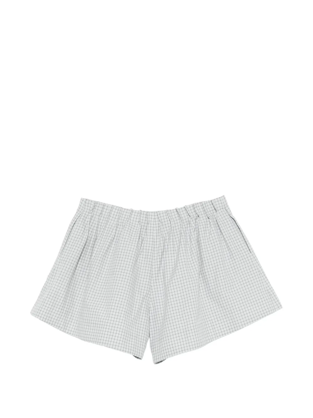  Brandon Maxwell Checked Shorts - Grey 