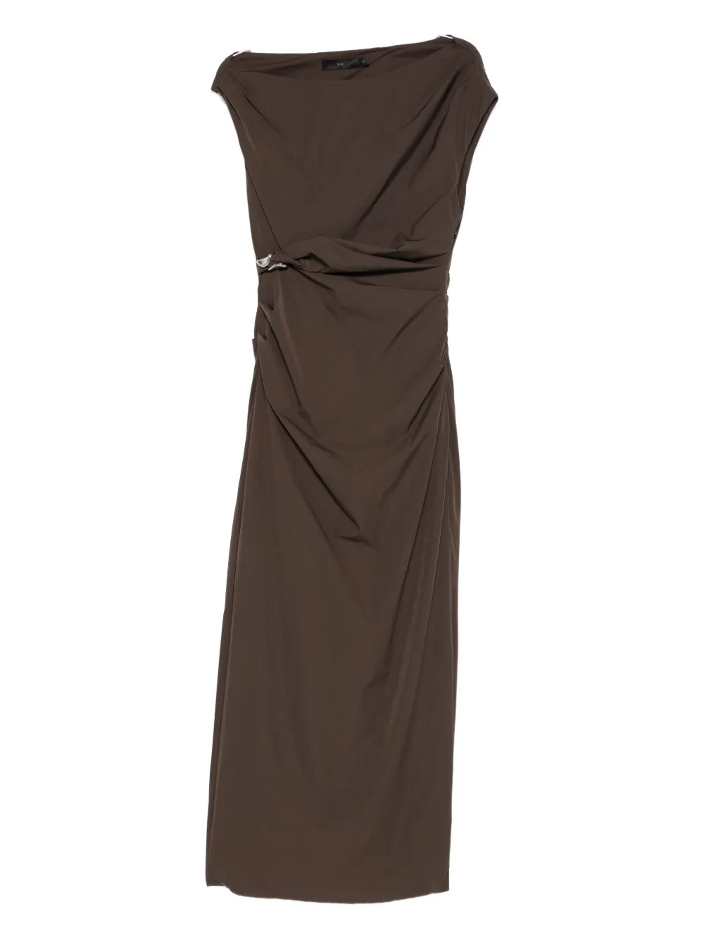 Sir Sol Off-shoulder Maxi Dress In Brown