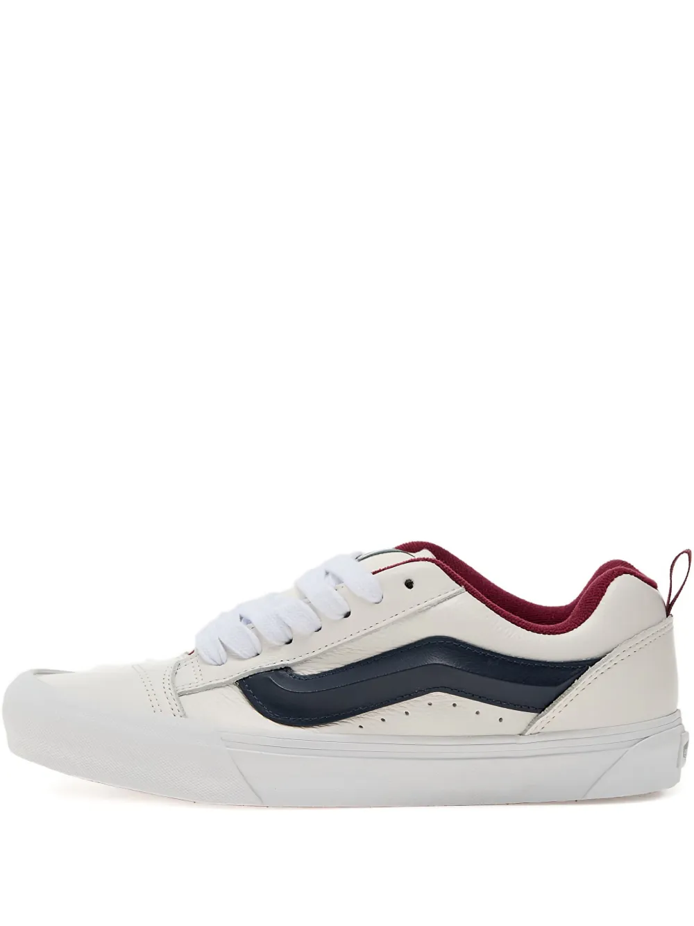 Vans Knu Skool Varsity leather sneakers White