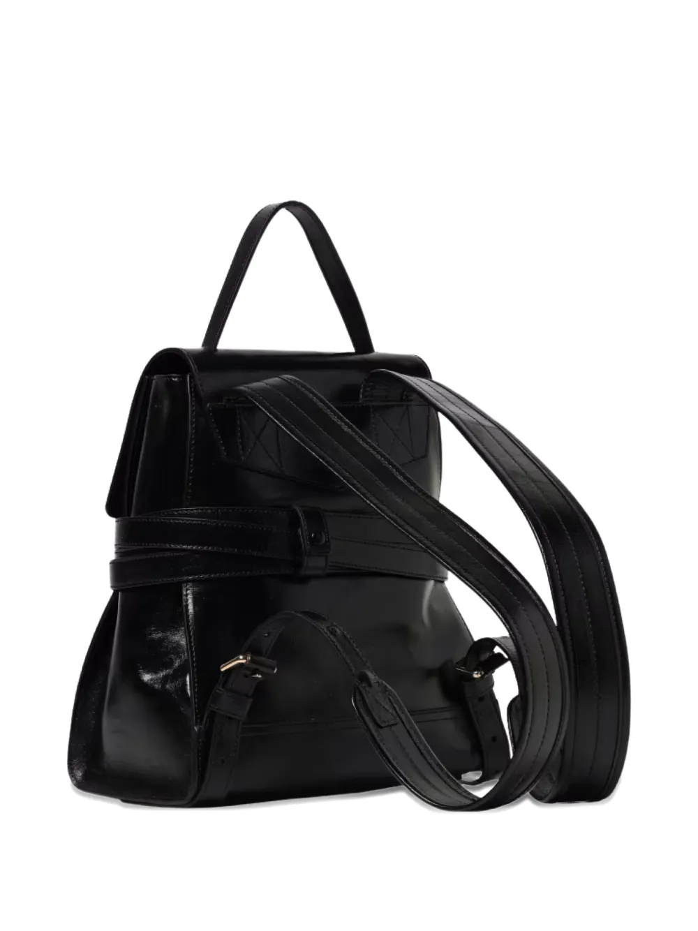 Moschino top handle strap backpack - Zwart