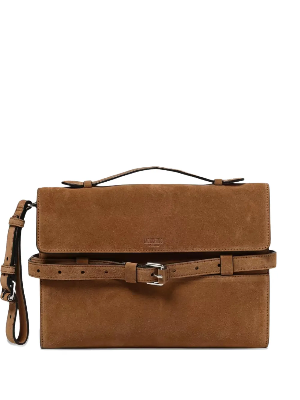 Moschino belt tote bag - Marrone