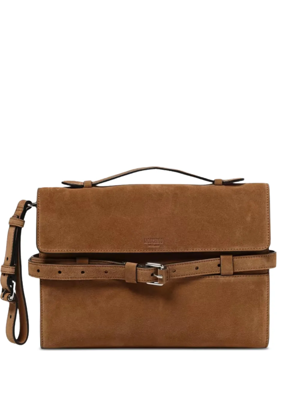 Moschino belt tote bag - Marrone