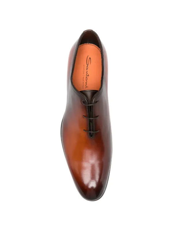 Santoni アーモンドトゥ ローファー | ブラウン | FARFETCH JP