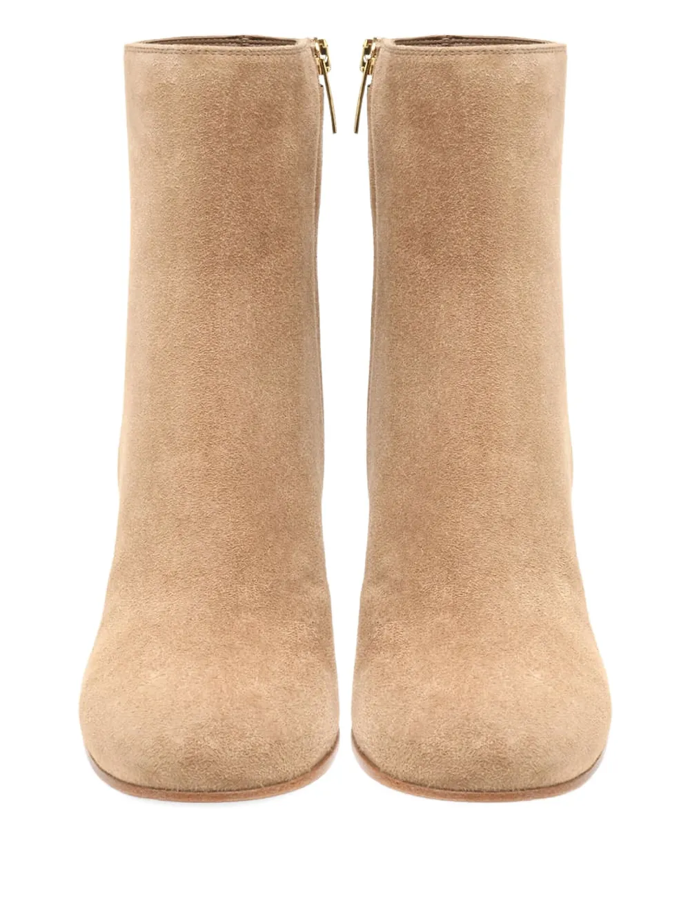 Gianvito Rossi 70mm Joelle suede block-heel boots Brown