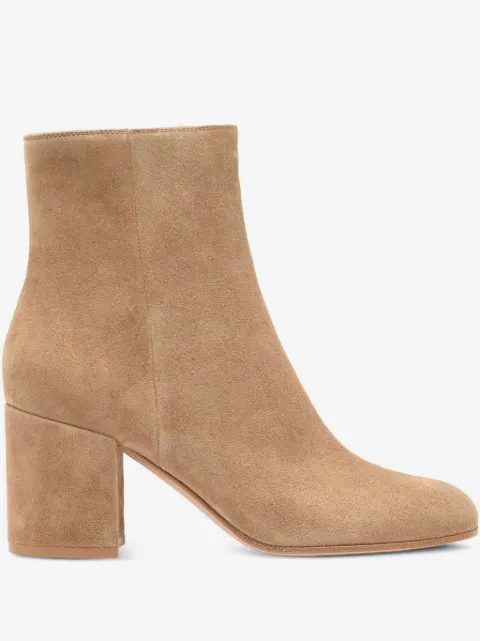 Gianvito Rossi 70mm Joelle suede block-heel boots