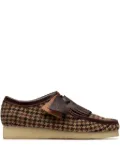 Clarks Originals tweed-pattern fringe boots - Brown