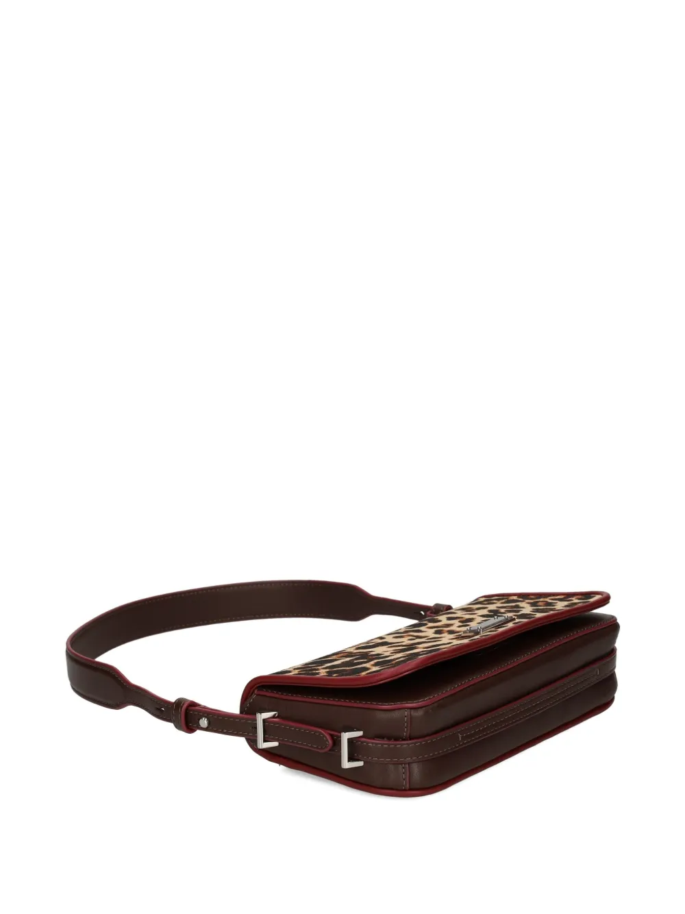 Kate Spade Liv Downtown Leopard-print Shoulder Bag In Brown
