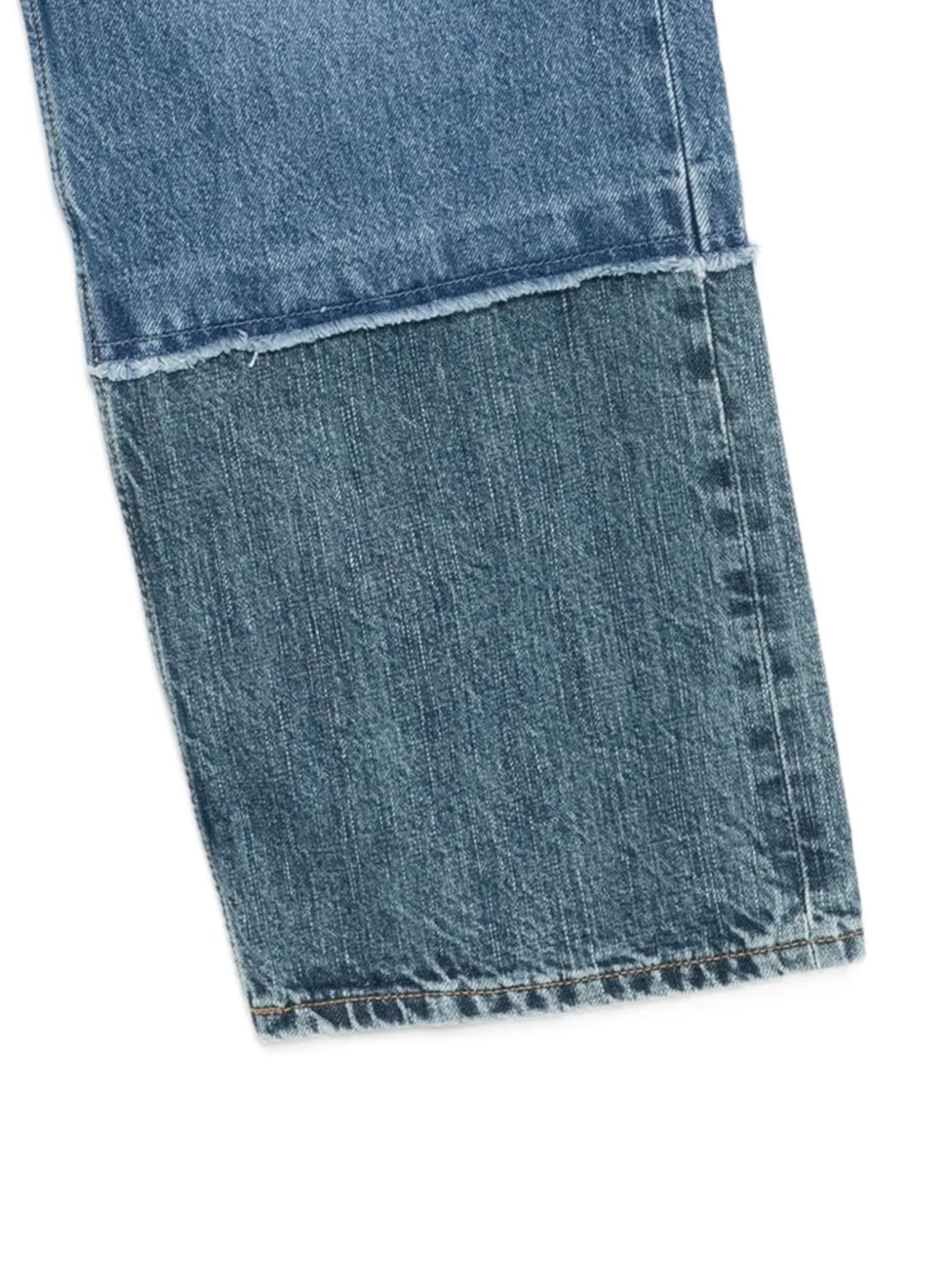 OUR LEGACY Third Cut jeans met contrasterende afwerking - Blauw