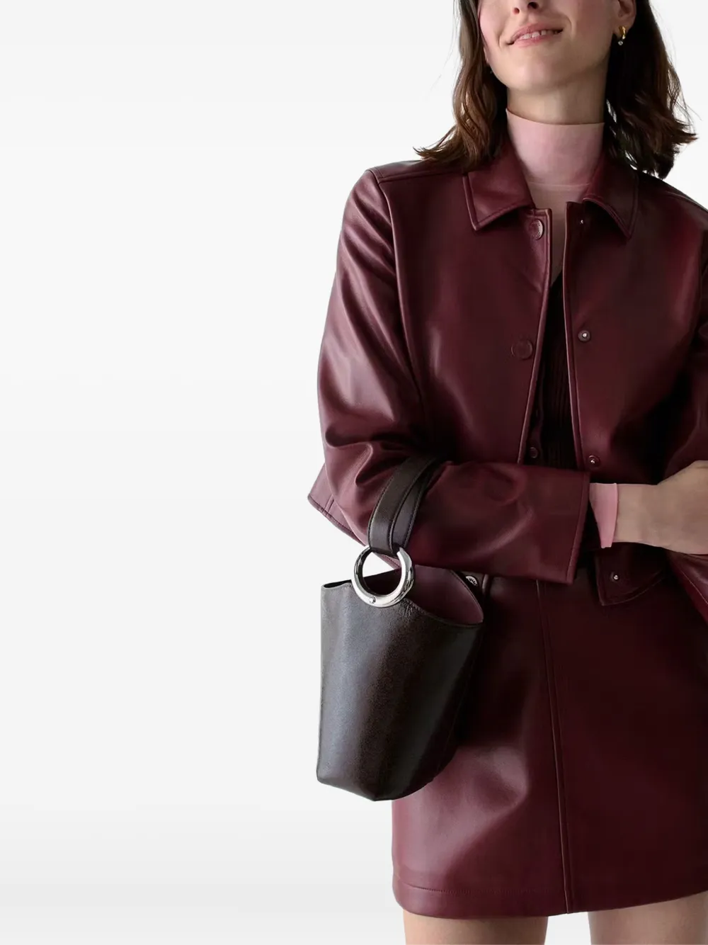 Kate Spade Mini Halo Bucket Bag In Brown
