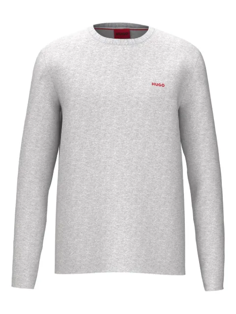 HUGO Camiseta mangas longas com logo