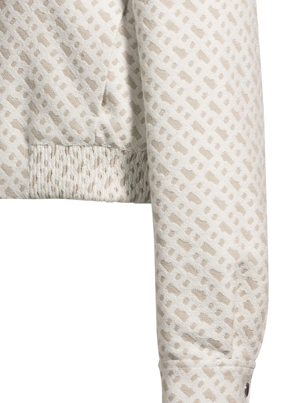 Hugo Boss Zip-up Cropped Jacket In White