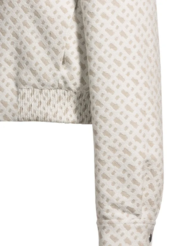 BOSS ジップアップ クロップドジャケット | ホワイト | FARFETCH JP