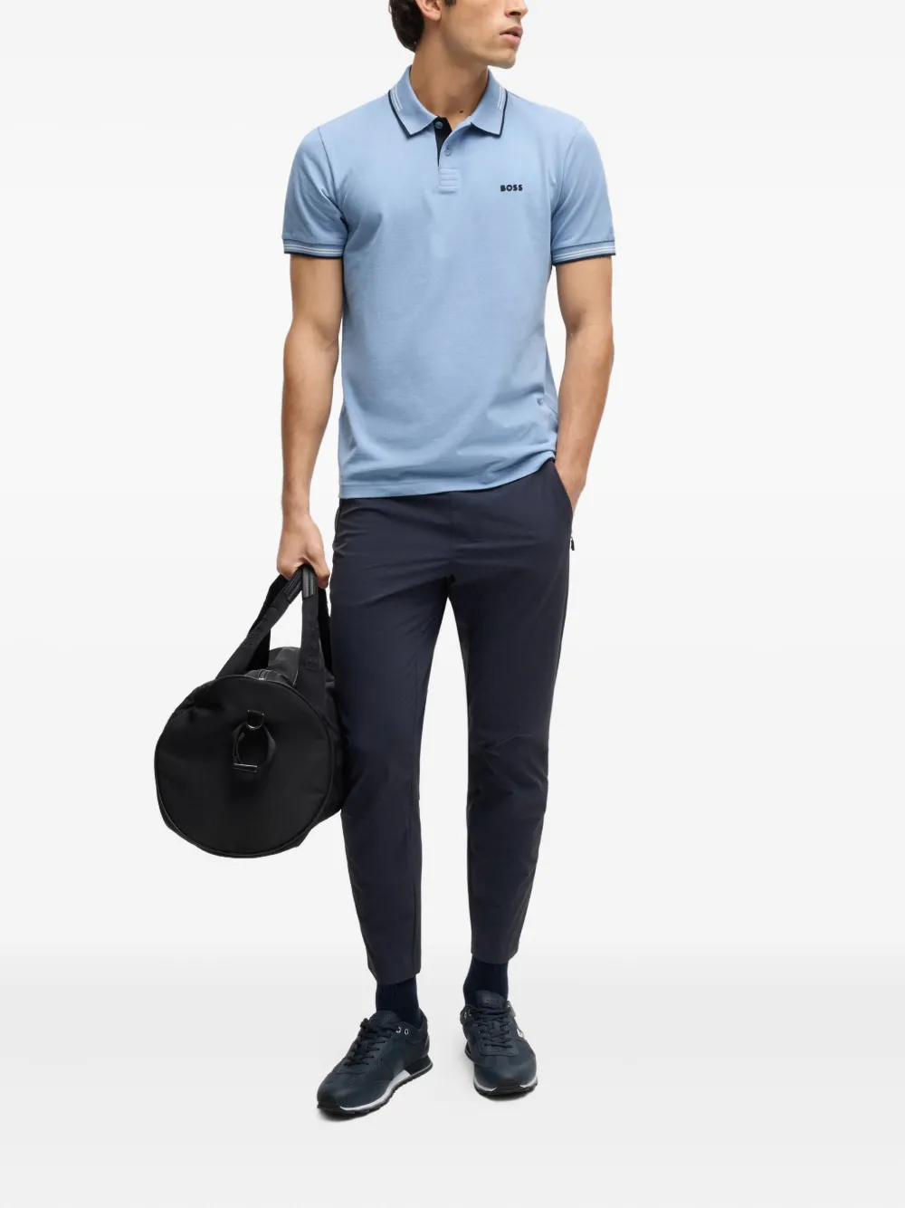 BOSS Camisa polo mangas curtas com colarinho | Image 2